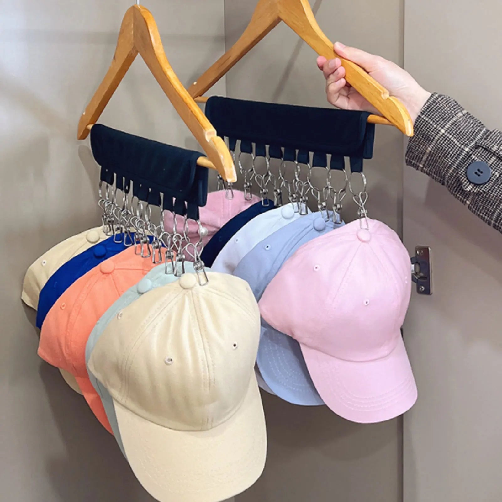 Foldable Cap and Hat Organizer