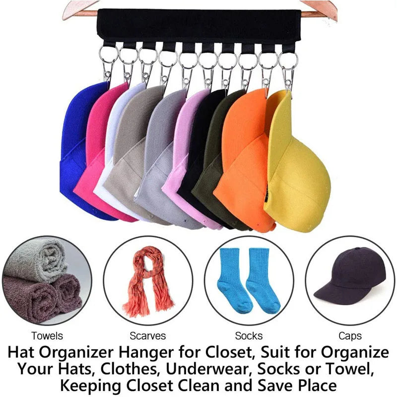 Foldable Cap and Hat Organizer