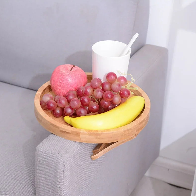 Sofa Armrest Clip-On Tray