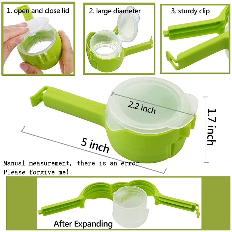 Food Storage Clip with Pour Spout